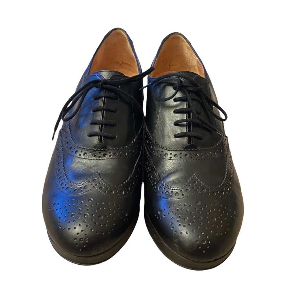 Robert Clergerie Demile Platform Patent Oxford Lace Up Loafers - Picture 5 of 13